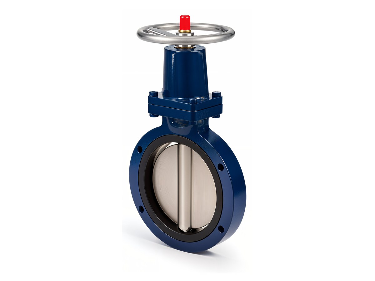 Cast iron butterfly valve with NBR seat