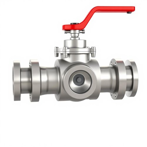 3-Way Multi-Port Stainless Ball Valve diverting HVAC